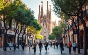 barcelona zwiedzanie pieszo